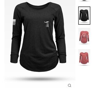 Nine Line Women's Black Long Sleeve Tee
